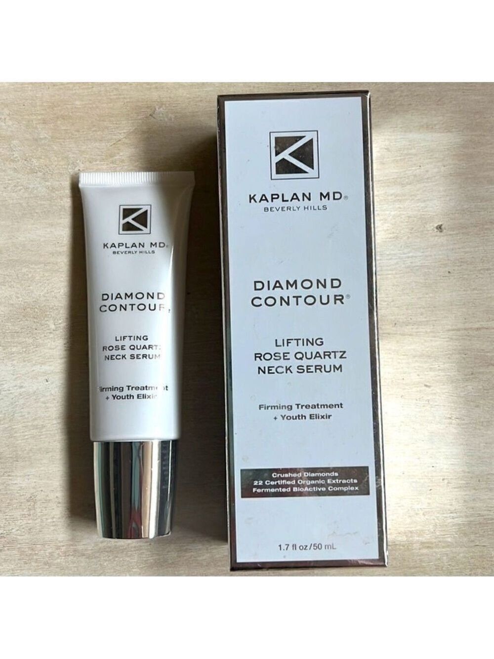 NWT KAPLAN MD Diamond Contour Lifting Rose Quartz Neck Serum crepe wrinkles lift - Picture 4 of 4